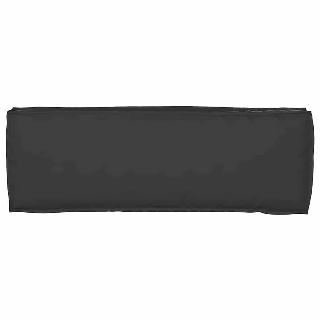 Pallet Kissen Set 2 pcs Schwarz 120 x 40 x 8 cm Oxford Stoff