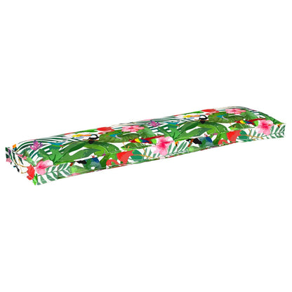 Pallet Kissen Set Floral 2 pcs Blattmuster 120 x 40 x 8 cm