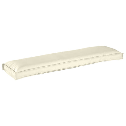 Pallet Kissen Set 2 pcs Creme 150 x 40 x 8 cm Oxford-Stoff