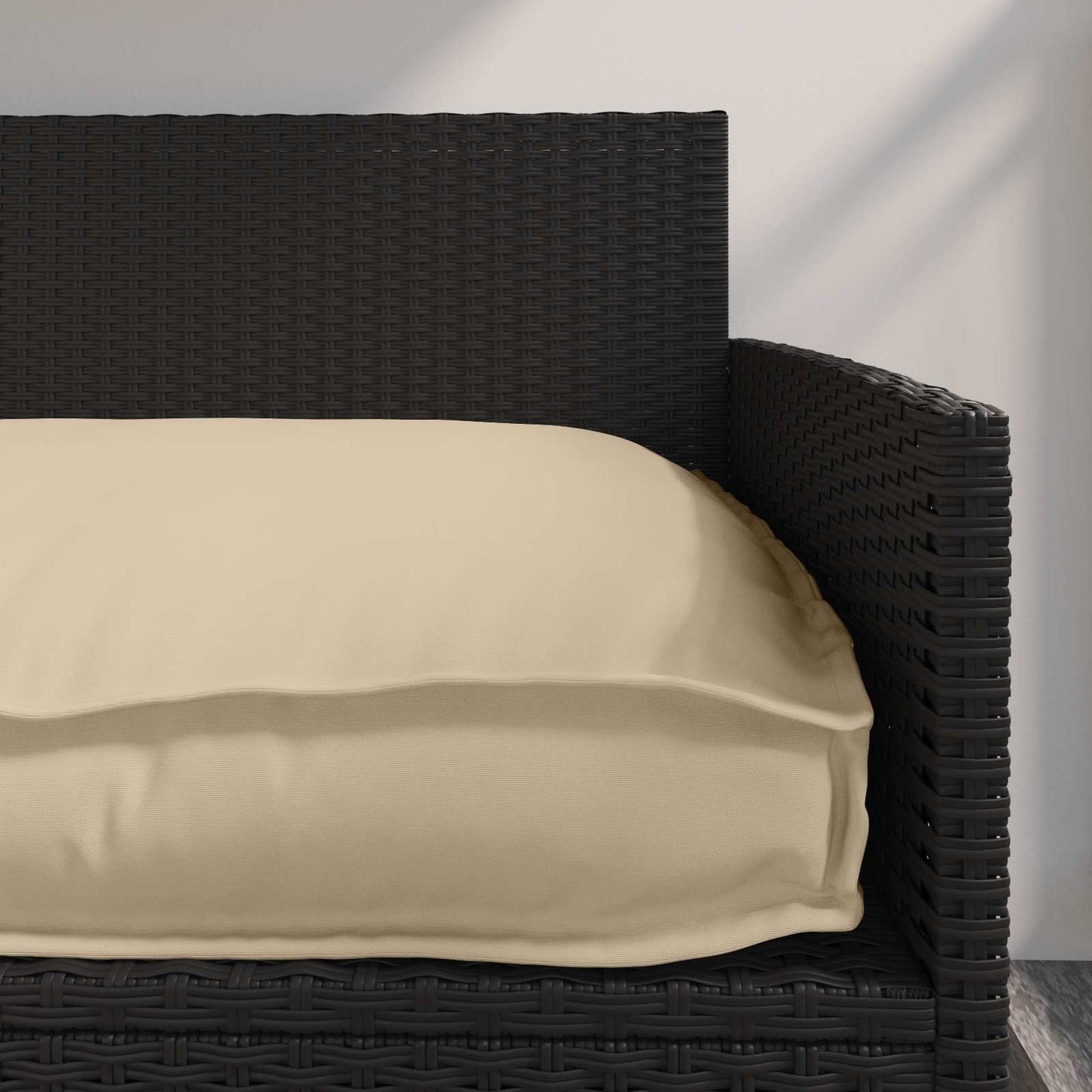 Pallet Kissen Set 2 pcs Beige 150 x 40 x 8 cm Oxford-Stoff