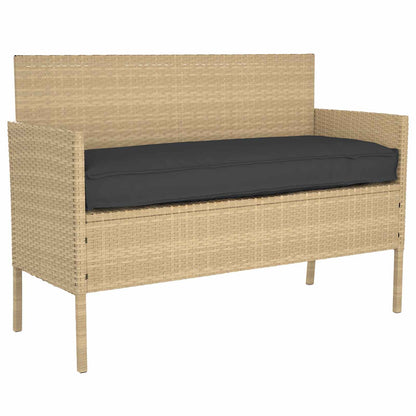 Pallet Kissen Set 2 pcs Schwarz 150 x 40 x 8 cm Stoff