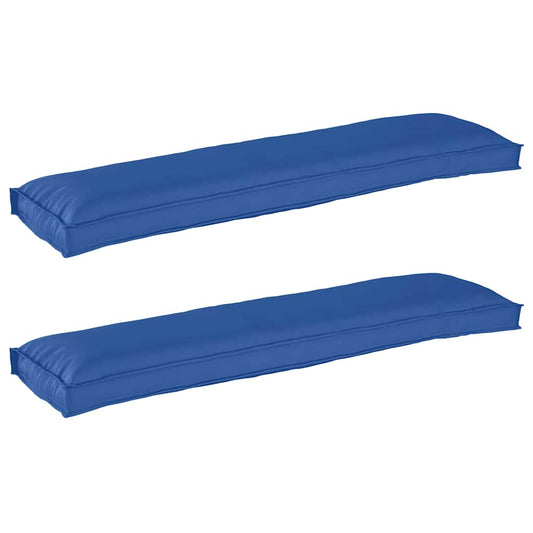 Pallet Kissen Set 2 pcs Königsblau 150 x 40 x 8 cm Oxford Stoff