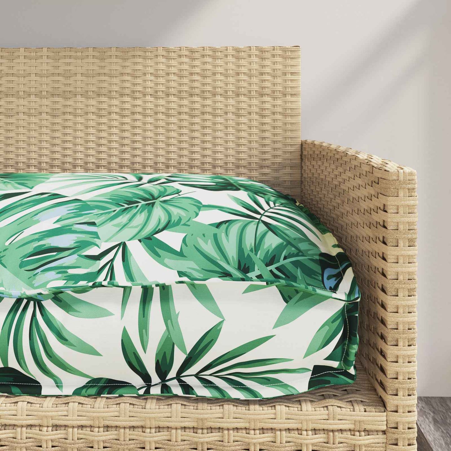 Pallet Kissen Set Floral 2 pcs Blattmuster 150 x 40 x 8 cm