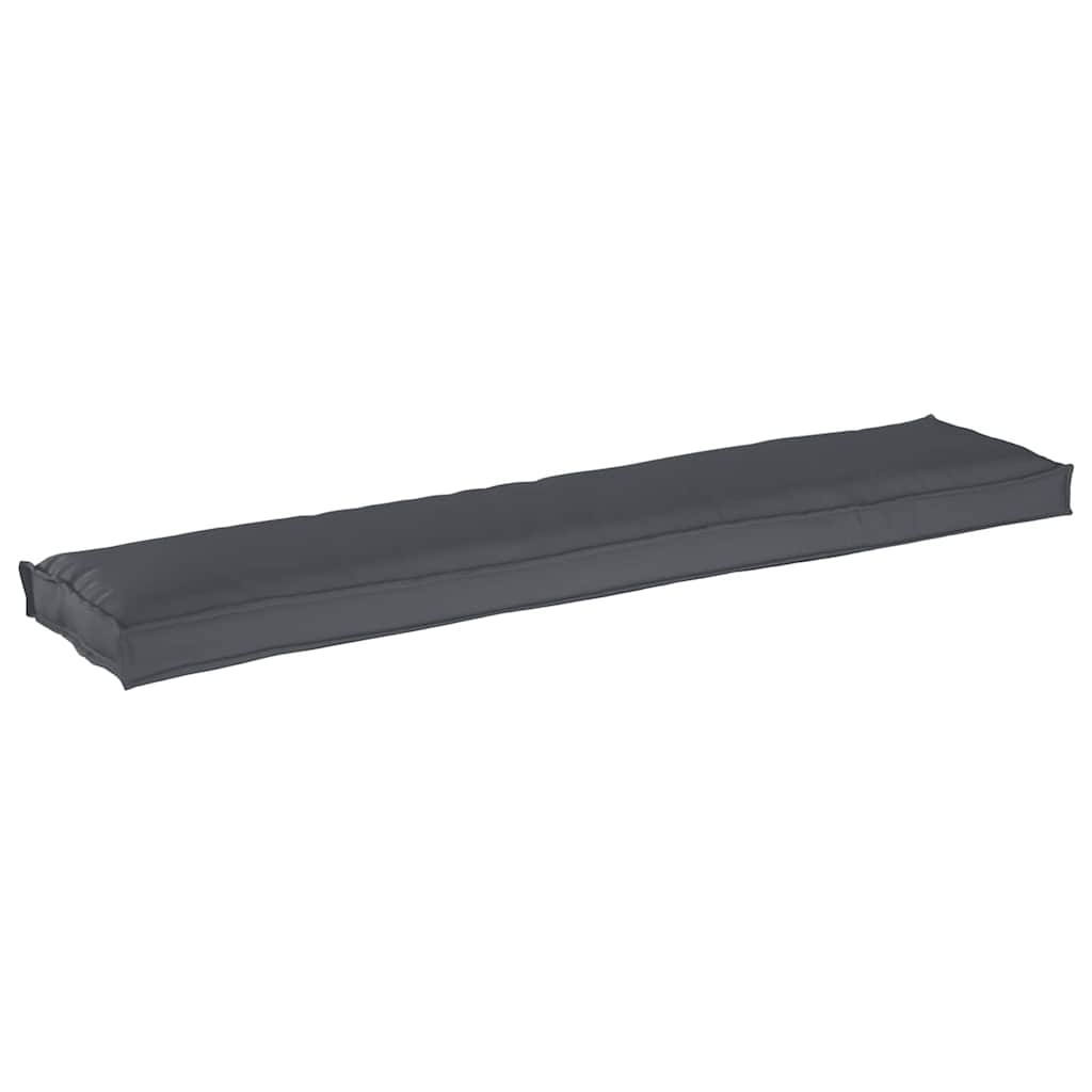 Pallet Kissen Set 2 pcs Anthrazit 180 x 40 x 8 cm Oxford Stoff