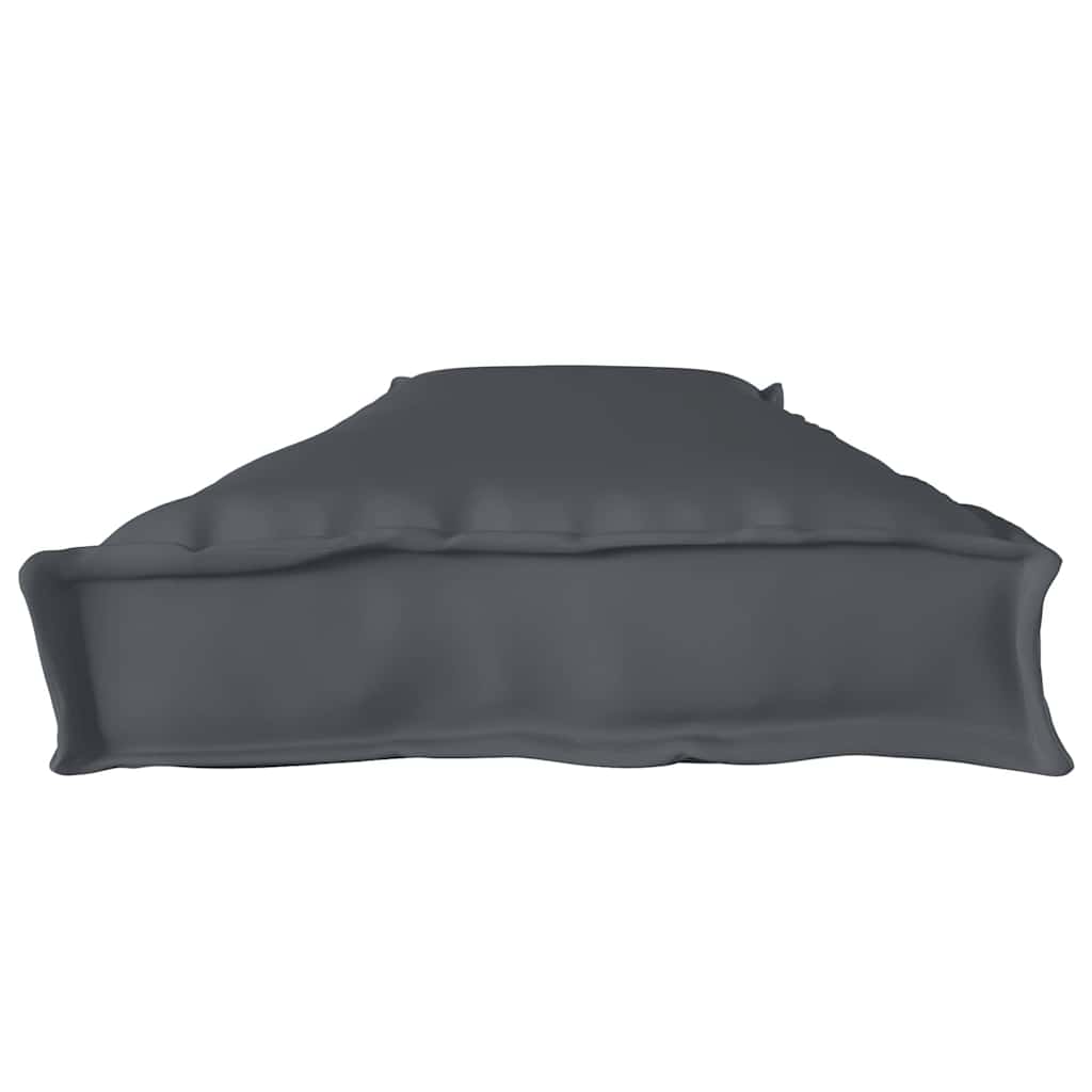 Pallet Kissen Set 2 pcs Anthrazit 180 x 40 x 8 cm Oxford Stoff