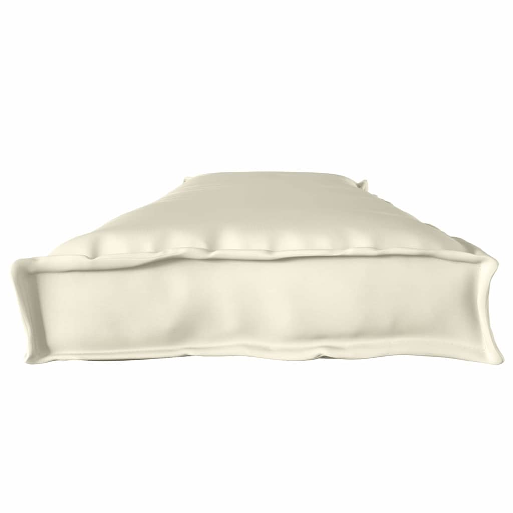 Pallet Kissen Set 2 pcs Creme 180 x 40 x 8 cm Oxford Stoff