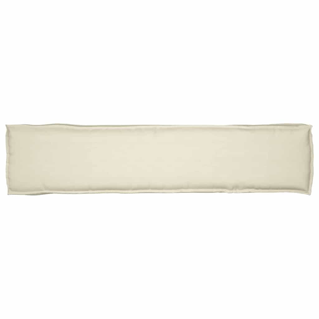 Pallet Kissen Set 2 pcs Creme 180 x 40 x 8 cm Oxford Stoff