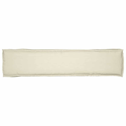 Pallet Kissen Set 2 pcs Creme 180 x 40 x 8 cm Oxford Stoff