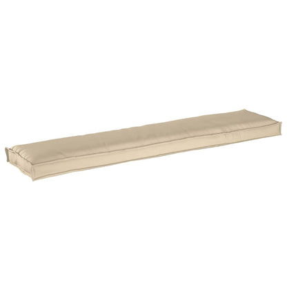 Pallet Kissen Set 2 pcs Beige 180 x 40 x 8 cm 100% Polyester