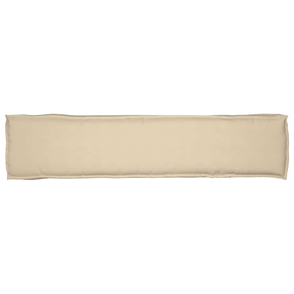 Pallet Kissen Set 2 pcs Beige 180 x 40 x 8 cm 100% Polyester