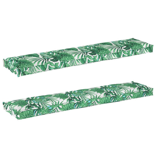 Pallet Kissen Set Floral 2 pcs Blattmuster 180 x 40 x 8 cm