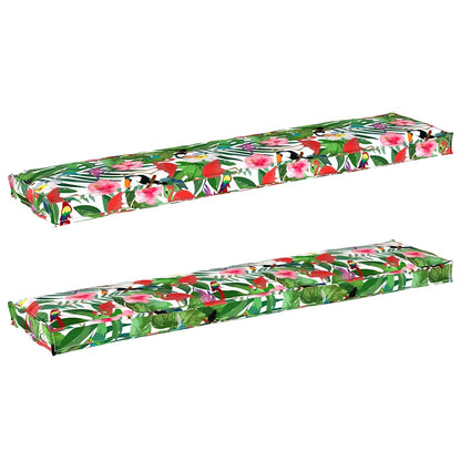 Pallet Kissen Set 2 pcs Tropischer Dschungel 180 x 40 x 8 cm