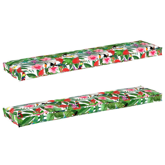 Pallet Kissen Set 2 pcs Tropischer Dschungel 180 x 40 x 8 cm