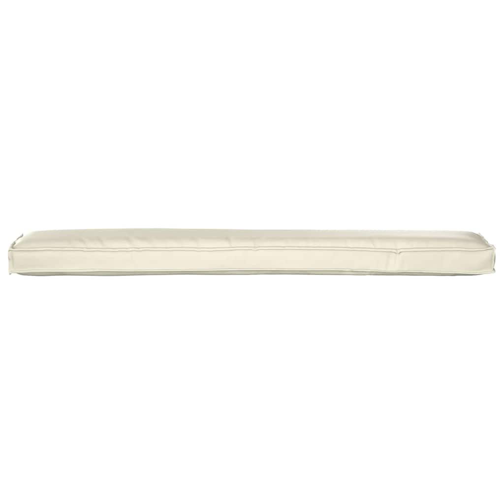 Pallet Kissen Set 2 pcs Creme 200 x 40 x 8 cm Oxford Stoff