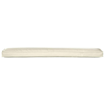 Pallet Kissen Set 2 pcs Creme 200 x 40 x 8 cm Oxford Stoff