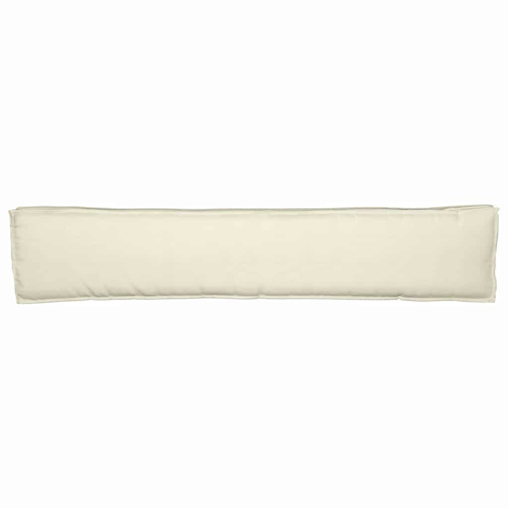 Pallet Kissen Set 2 pcs Creme 200 x 40 x 8 cm Oxford Stoff