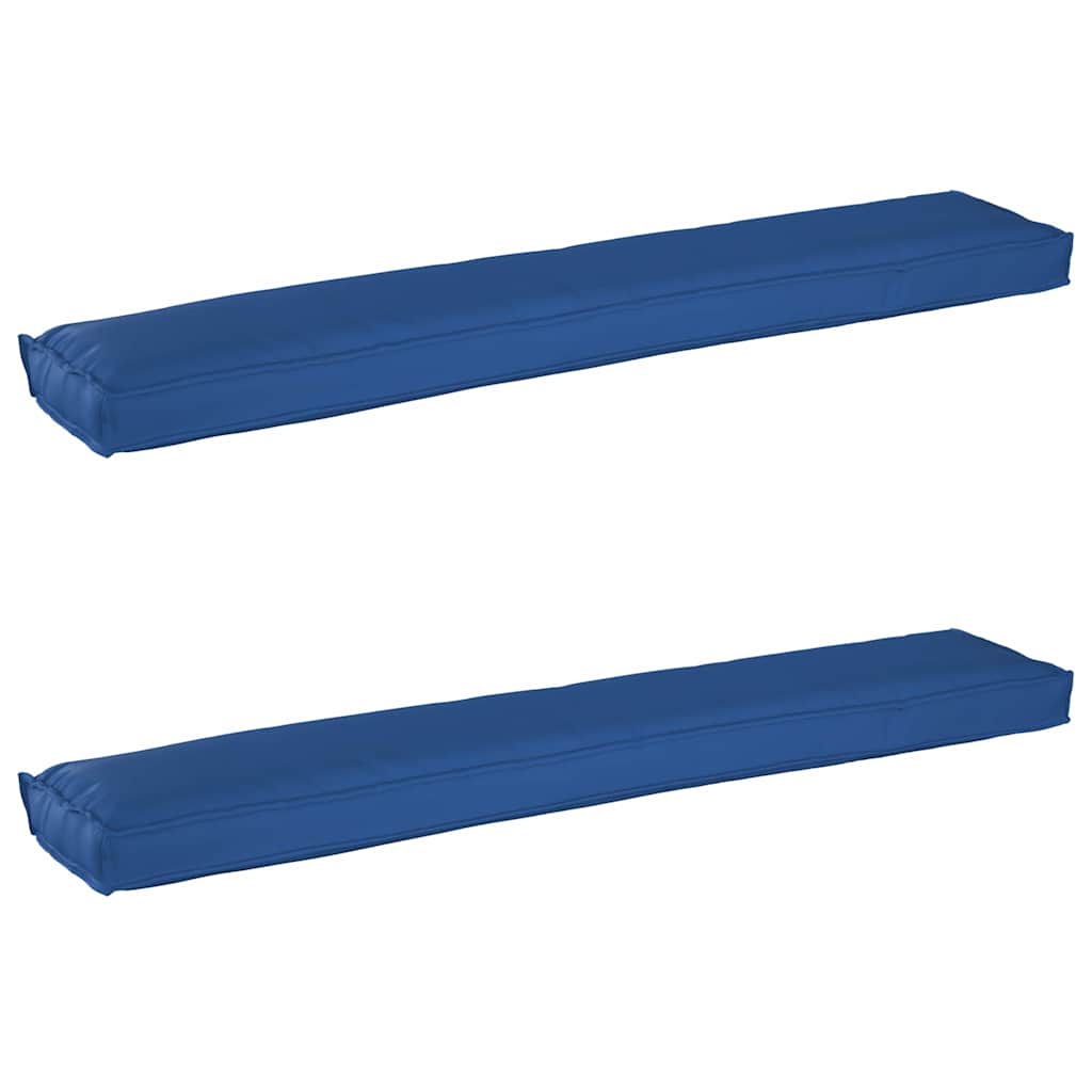 Pallet Kissen Set 2 pcs Königsblau 200 x 40 x 8 cm Oxford Stoff