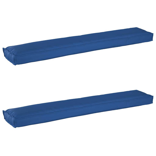 Pallet Kissen Set 2 pcs Königsblau 200 x 40 x 8 cm Oxford Stoff