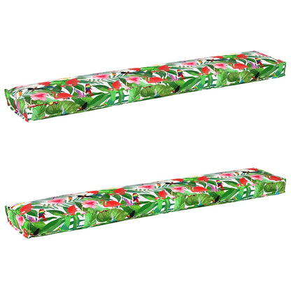 Pallet Kissen Set 2 pcs Tropischer Dschungel 200 x 40 x 8 cm