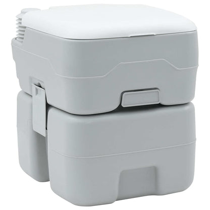 Portables Campingklo Grau 41.5 x 36.5 x 42 cm