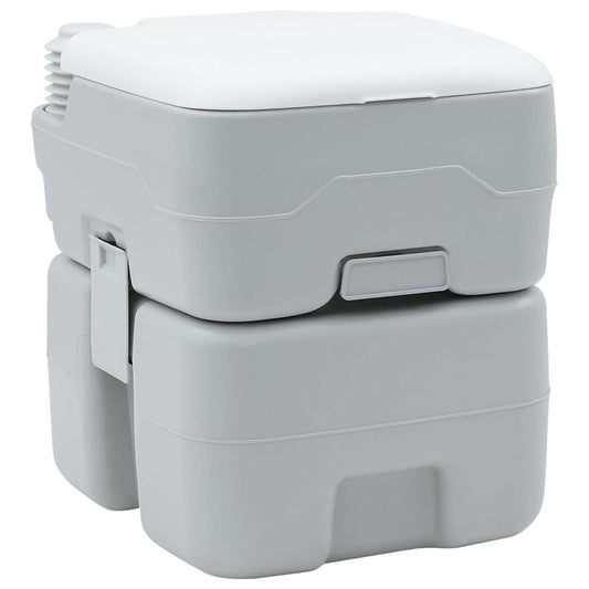 Portables Campingklo Grau 41.5 x 36.5 x 42 cm