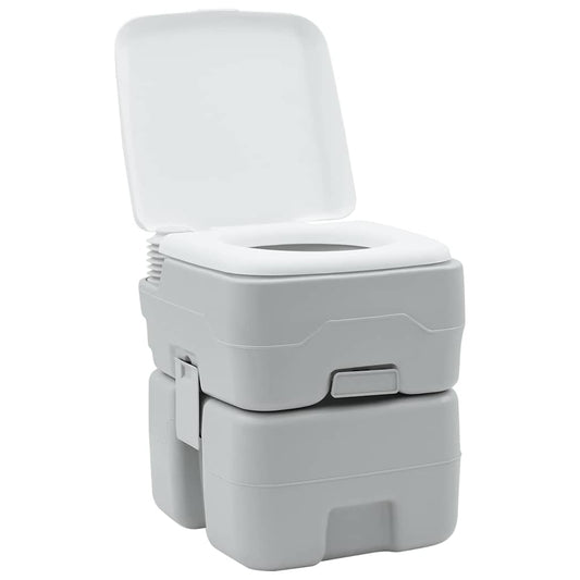 Portables Campingklo Grau 41.5 x 36.5 x 42 cm