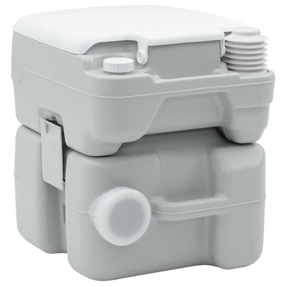 Portables Campingklo Grau 41.5 x 36.5 x 42 cm