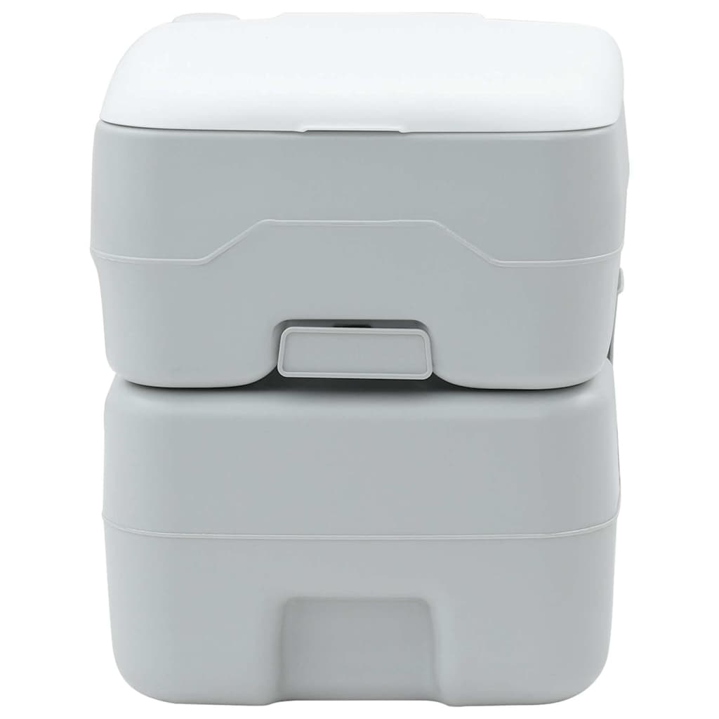 Portables Campingklo Grau 41.5 x 36.5 x 42 cm