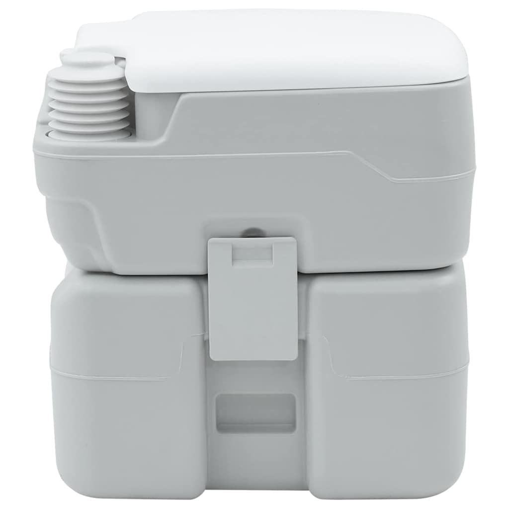 Portables Campingklo Grau 41.5 x 36.5 x 42 cm