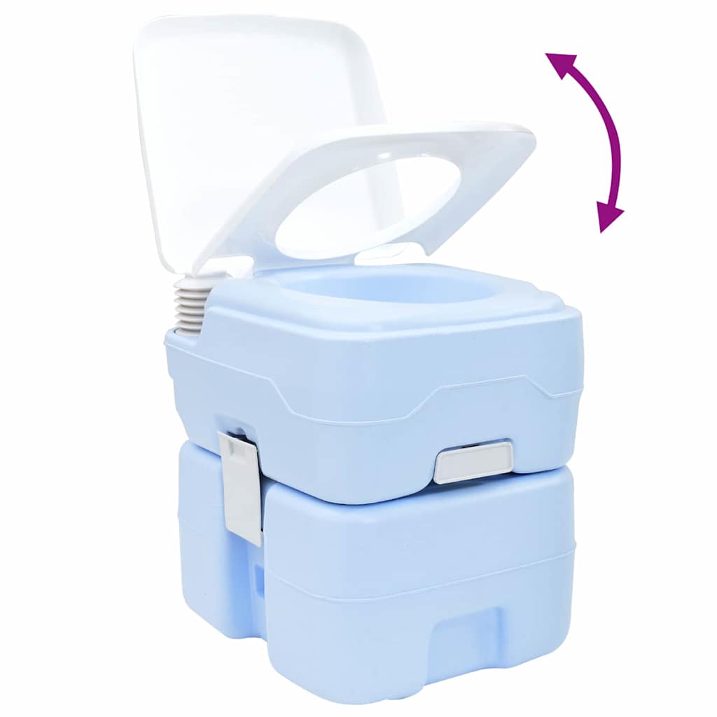 Portables Campingklo Hellblau 41.5 x 36.5 x 42 cm