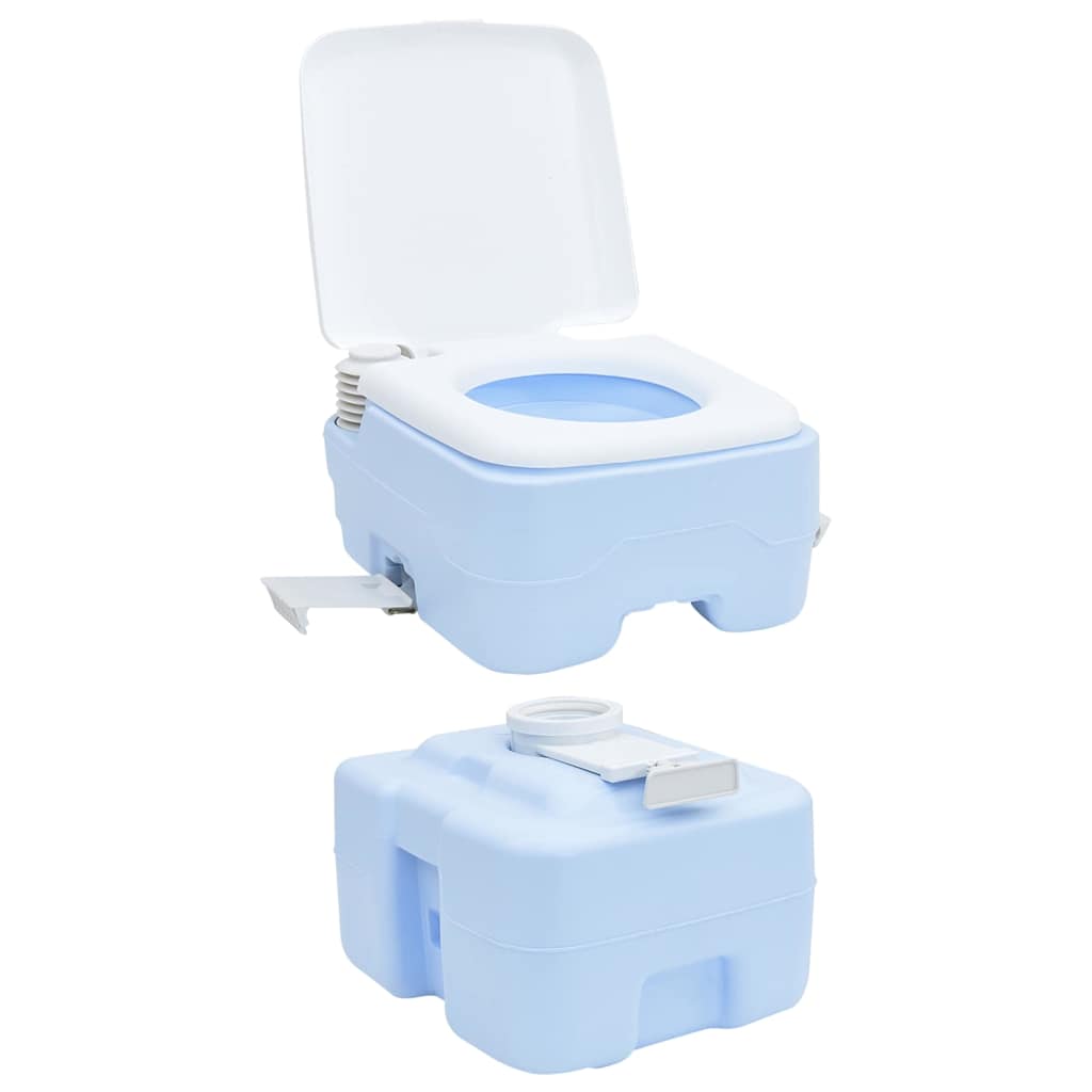 Portables Campingklo Hellblau 41.5 x 36.5 x 42 cm