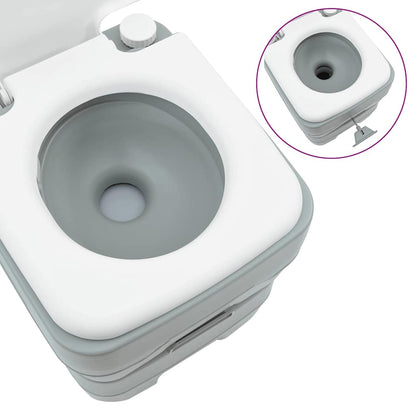 Camping-Toilette Grau 41.5 x 36.5 x 42 cm Plastik