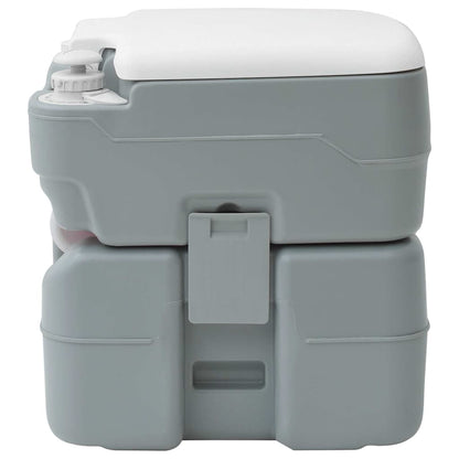 Camping-Toilette Grau 41.5 x 36.5 x 42 cm Plastik