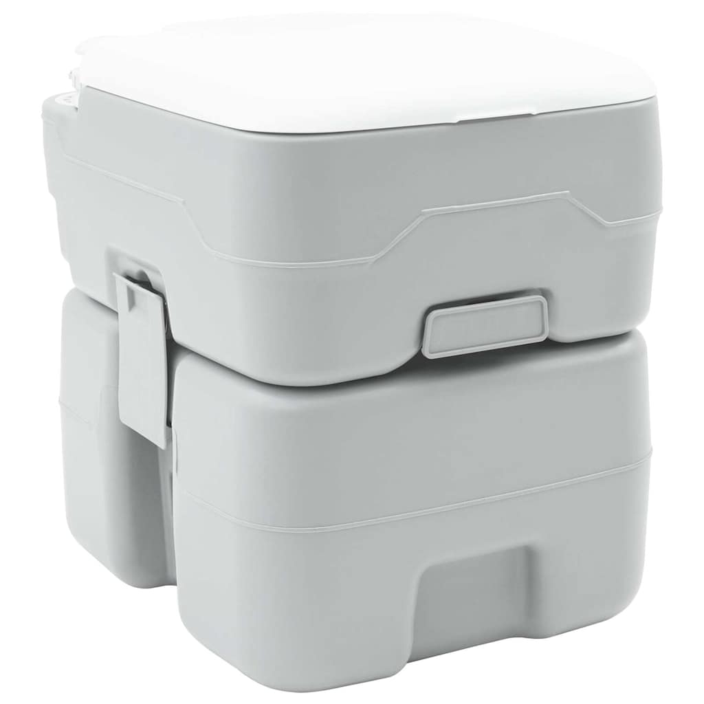 Camping-Toilette Grau 41.5 x 36.5 x 42 cm