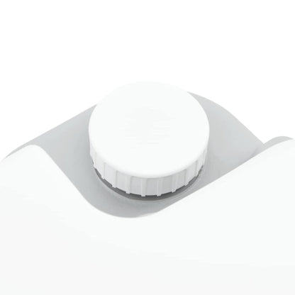 Portables Campingklo Grau und Weiß 41.5 x 36.5 x 30 cm Plastik