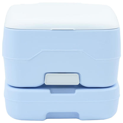 Portables Campingklo Hellblau und Weiß 41.5 x 36.5 x 30 cm