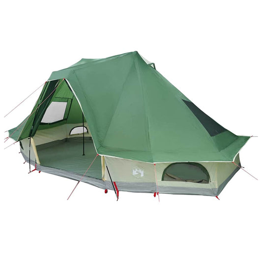 Familien-Tipi-Zelt Falten mit Dach Grün 466 x 310 x 240 cm