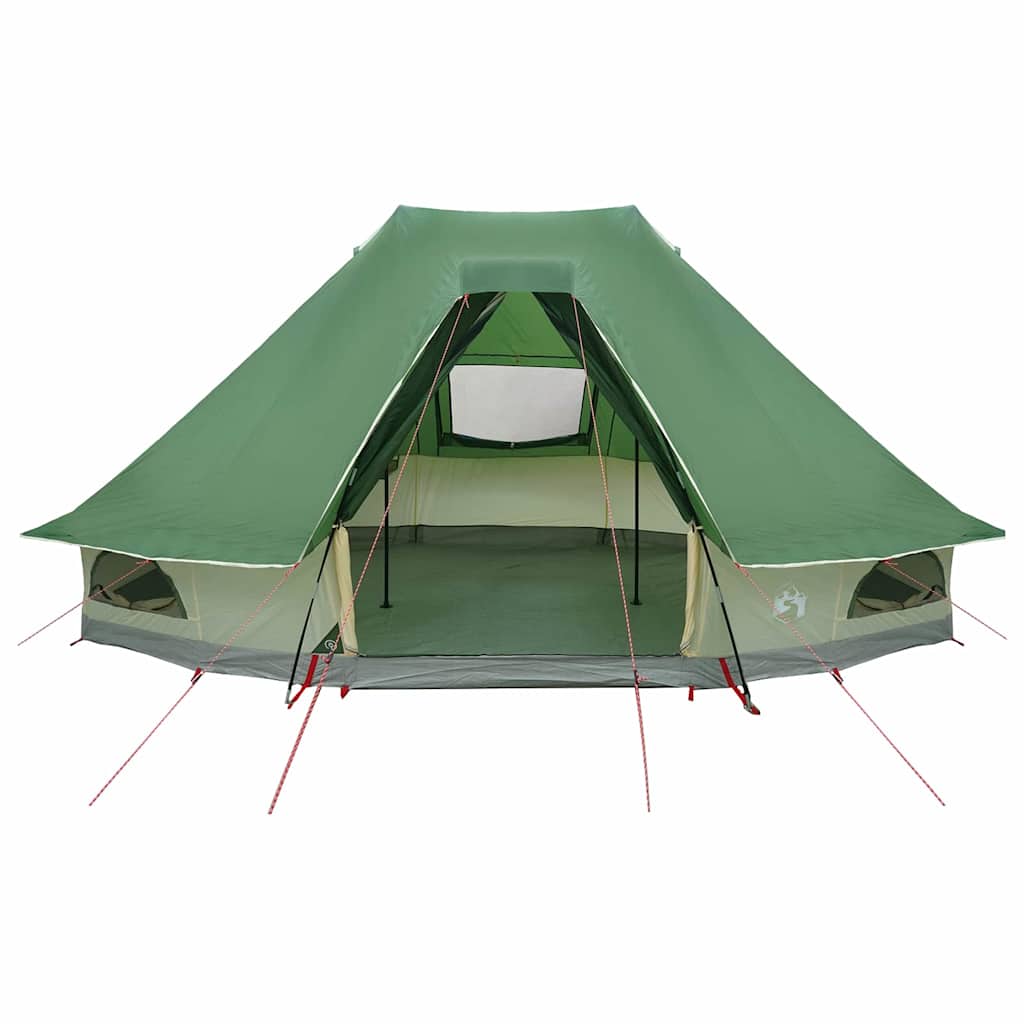 Familien-Tipi-Zelt Falten mit Dach Grün 466 x 310 x 240 cm