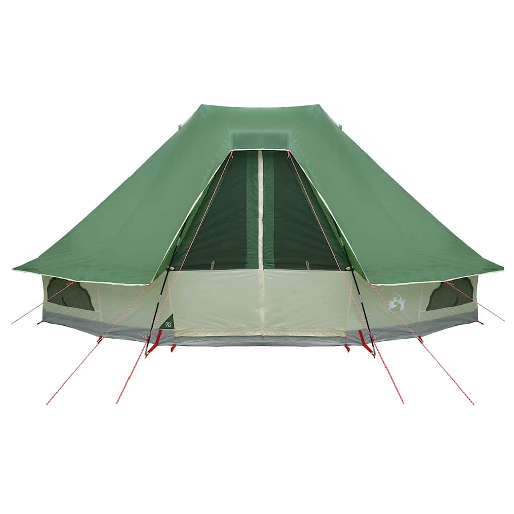 Familien-Tipi-Zelt Falten mit Dach Grün 466 x 310 x 240 cm
