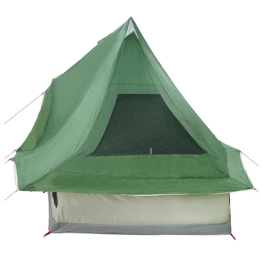 Familien-Tipi-Zelt Falten mit Dach Grün 466 x 310 x 240 cm
