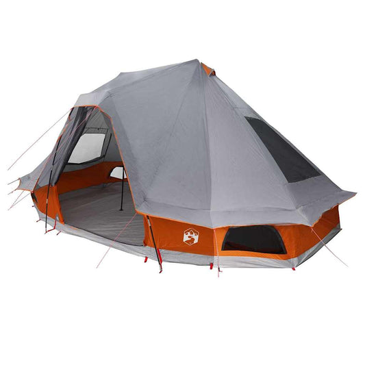 Familien-Tipi-Zelt Falten Grau, Orange 466 x 310 x 240 cm