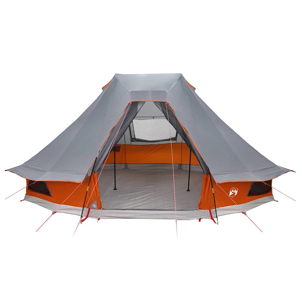Familien-Tipi-Zelt Falten Grau, Orange 466 x 310 x 240 cm