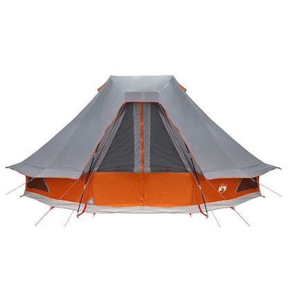 Familien-Tipi-Zelt Falten Grau, Orange 466 x 310 x 240 cm