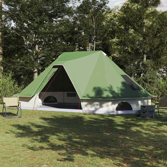 Familien-Tipi-Zelt Falten mit Dach Grün 680 x 430 x 270 cm