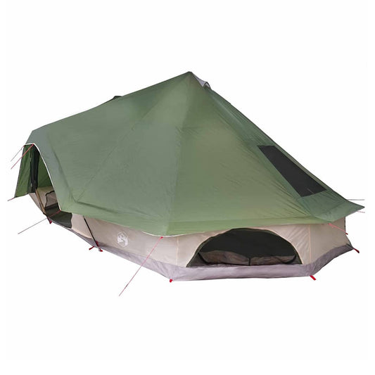 Familien-Tipi-Zelt Falten mit Dach Grün 680 x 430 x 270 cm