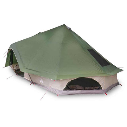 Familien-Tipi-Zelt Falten mit Dach Grün 680 x 430 x 270 cm