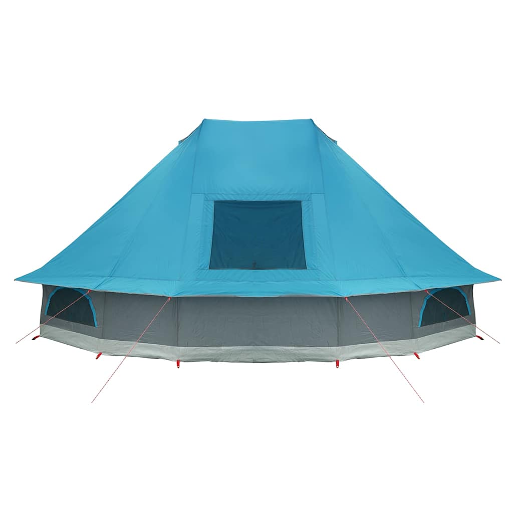 Familien-Tipi-Zelt Falten mit Dach Blau 680 x 430 x 270 cm