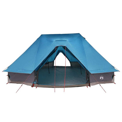 Familien-Tipi-Zelt Falten mit Dach Blau 680 x 430 x 270 cm