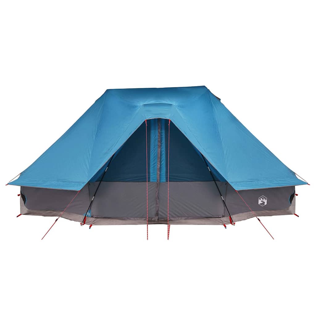 Familien-Tipi-Zelt Falten mit Dach Blau 680 x 430 x 270 cm