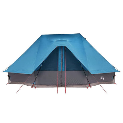 Familien-Tipi-Zelt Falten mit Dach Blau 680 x 430 x 270 cm